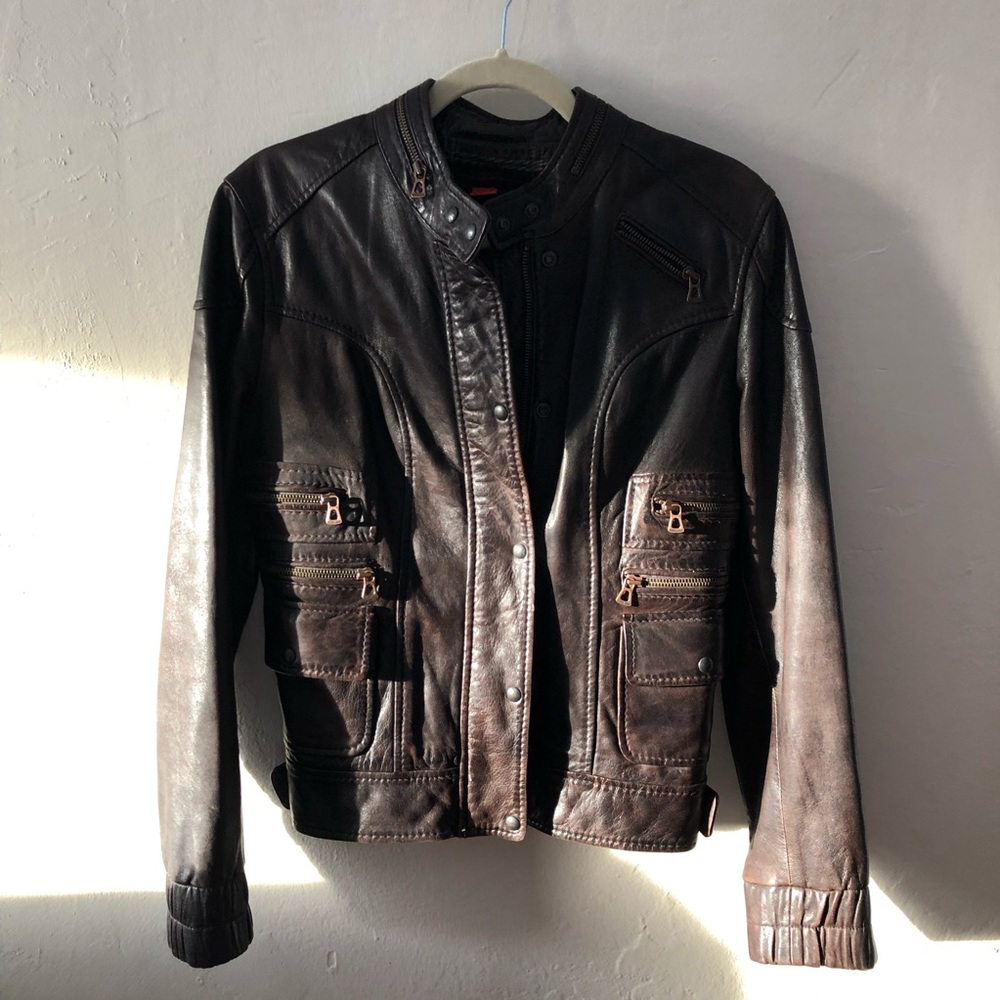 Hugo Boss Genuine Leather Moto